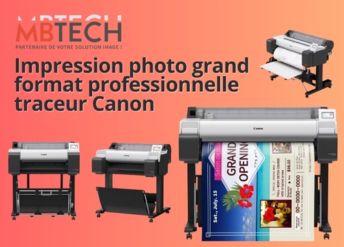 Impression photo grand format professionnelle traceur Canon