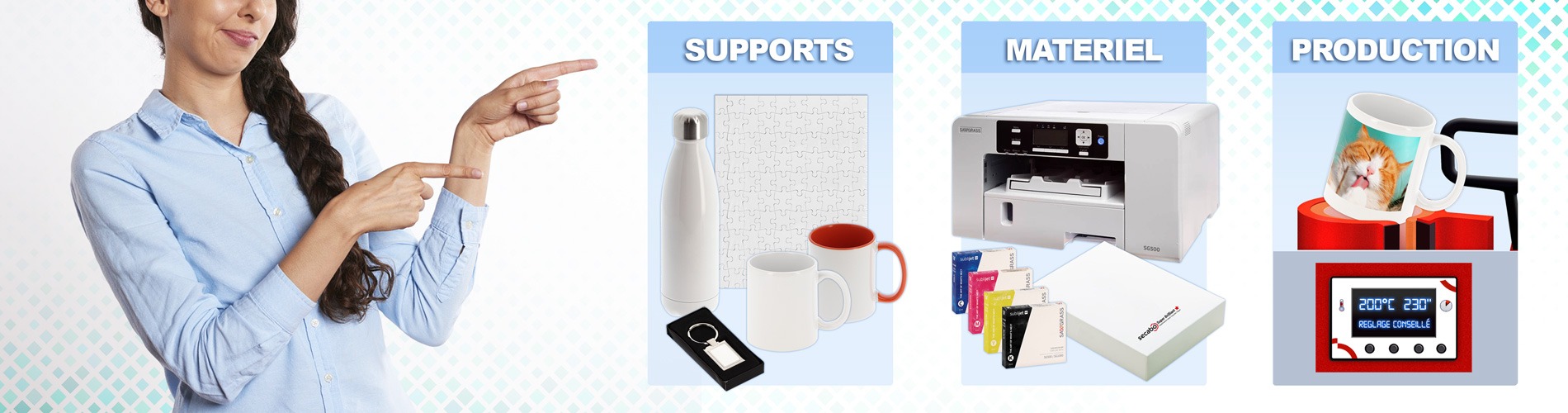 Objet pour sublimation : acheter objets pour photo à sublimer - Grossiste /  Fournisseur Pro MBTECH